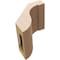 Ekena Millwork 5-inch W x 6-inch D x 6-inch H Del Monte Rough Cedar Woodgrain TimberThane Knee Brace, Primed BRCUR05X06X06DELRCPR - alternate 3